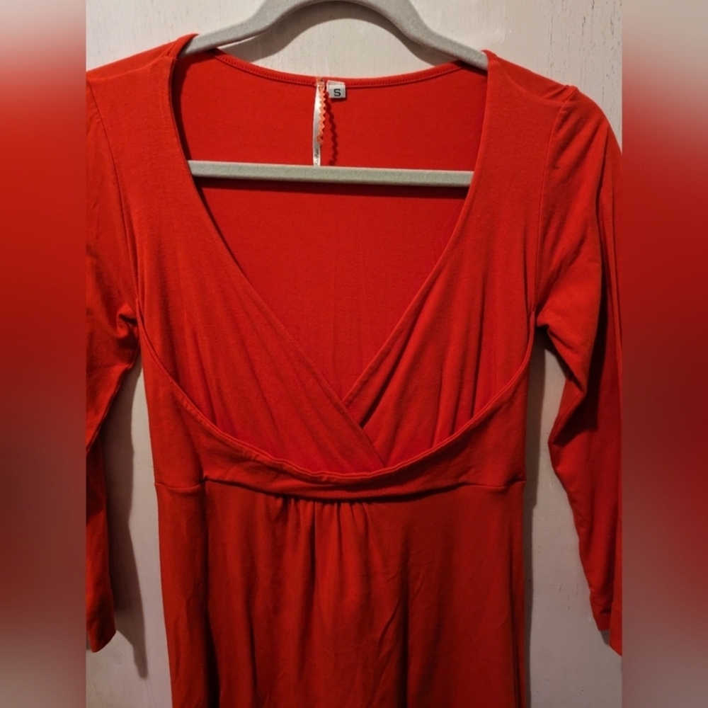 Ric Rac Red Midi Dress - Picture 3 of 6